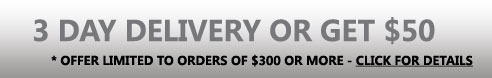 Receive your Jesco order in 3 days or get $50