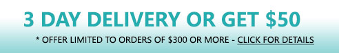Receive your Craftmade order in 3 days or get $50