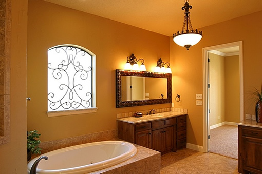 pendant light in bathroom